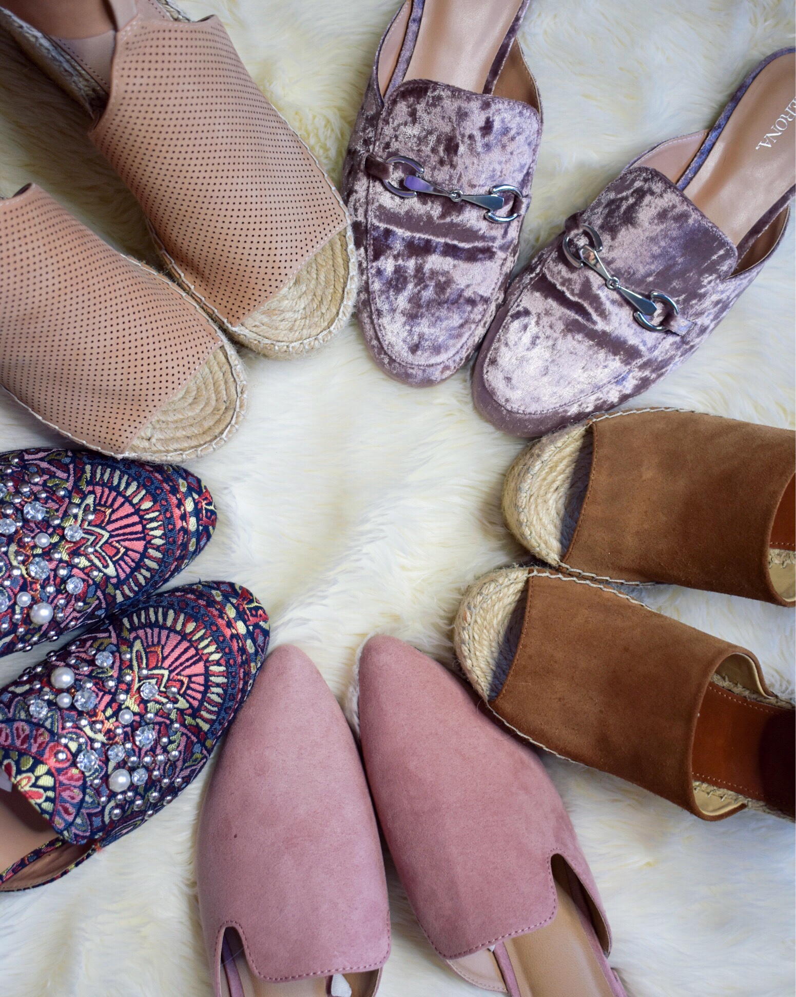 Spring shoes, loafers and espadrilles
