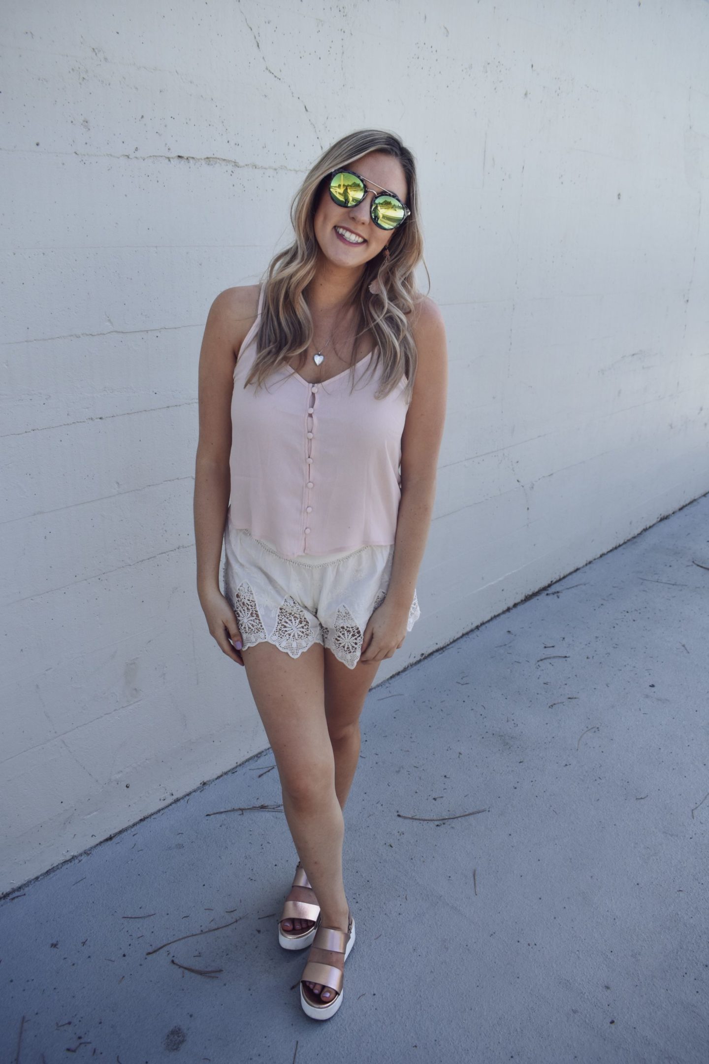 Platform Metallic Sandals