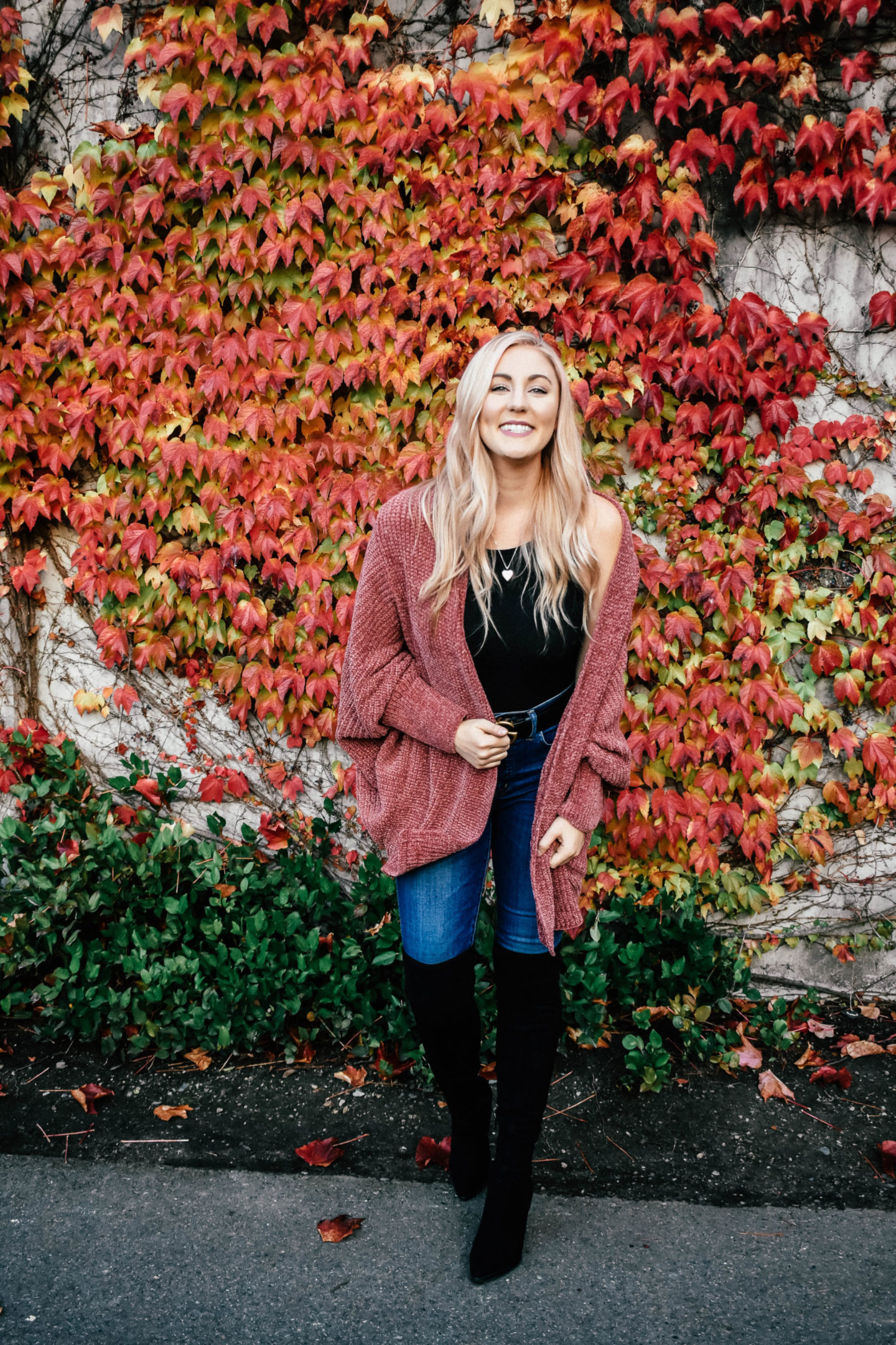 Oversized Pink Chenille Cardigan!