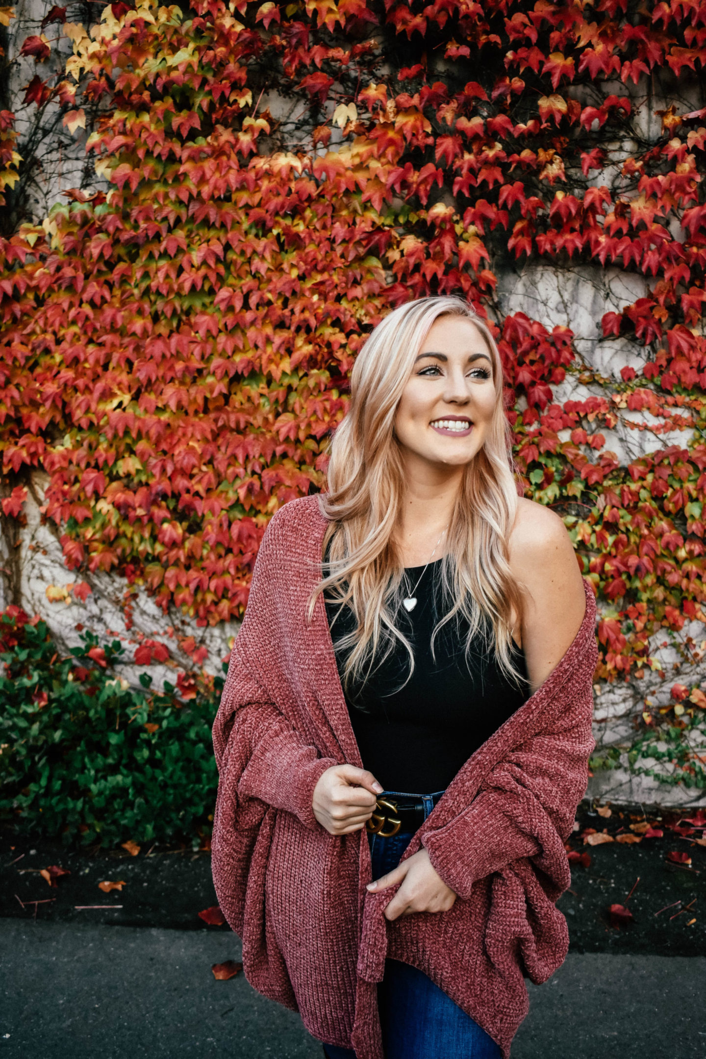 Oversized Pink Chenille Cardigan!