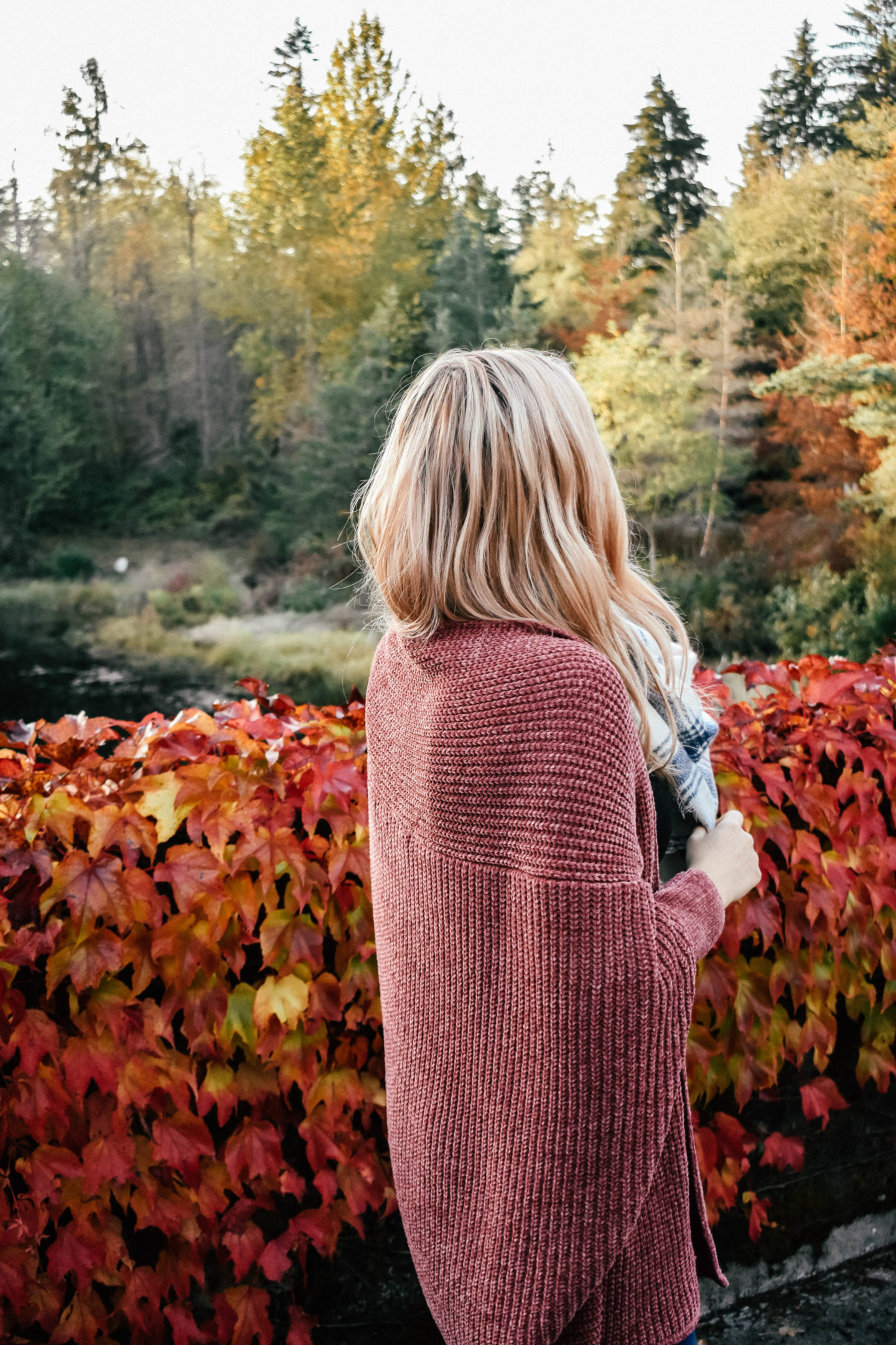 Oversized Pink Chenille Cardigan!