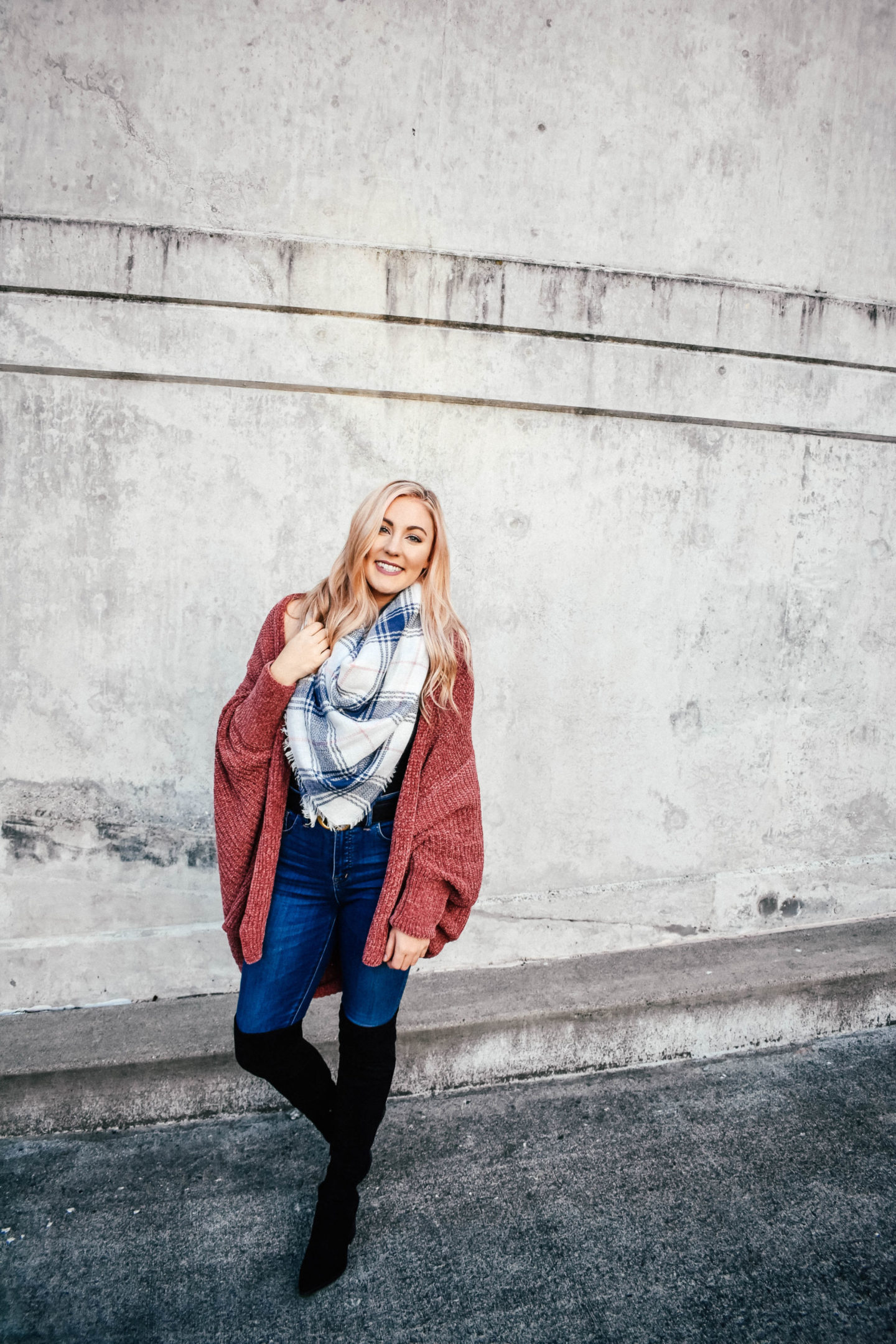 Oversized Pink Chenille Cardigan!