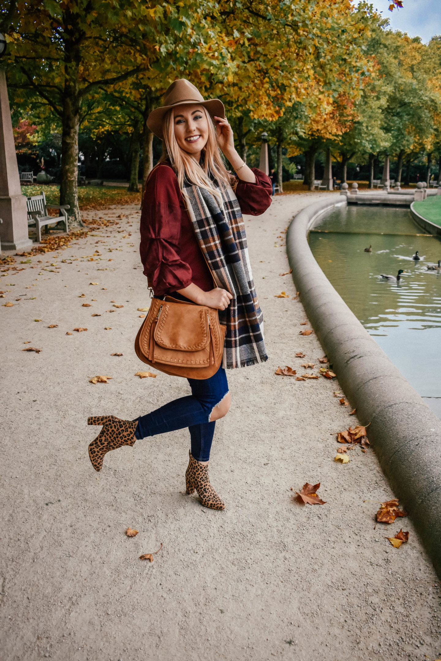How to Mix Patterns: Leopard Print & Plaid