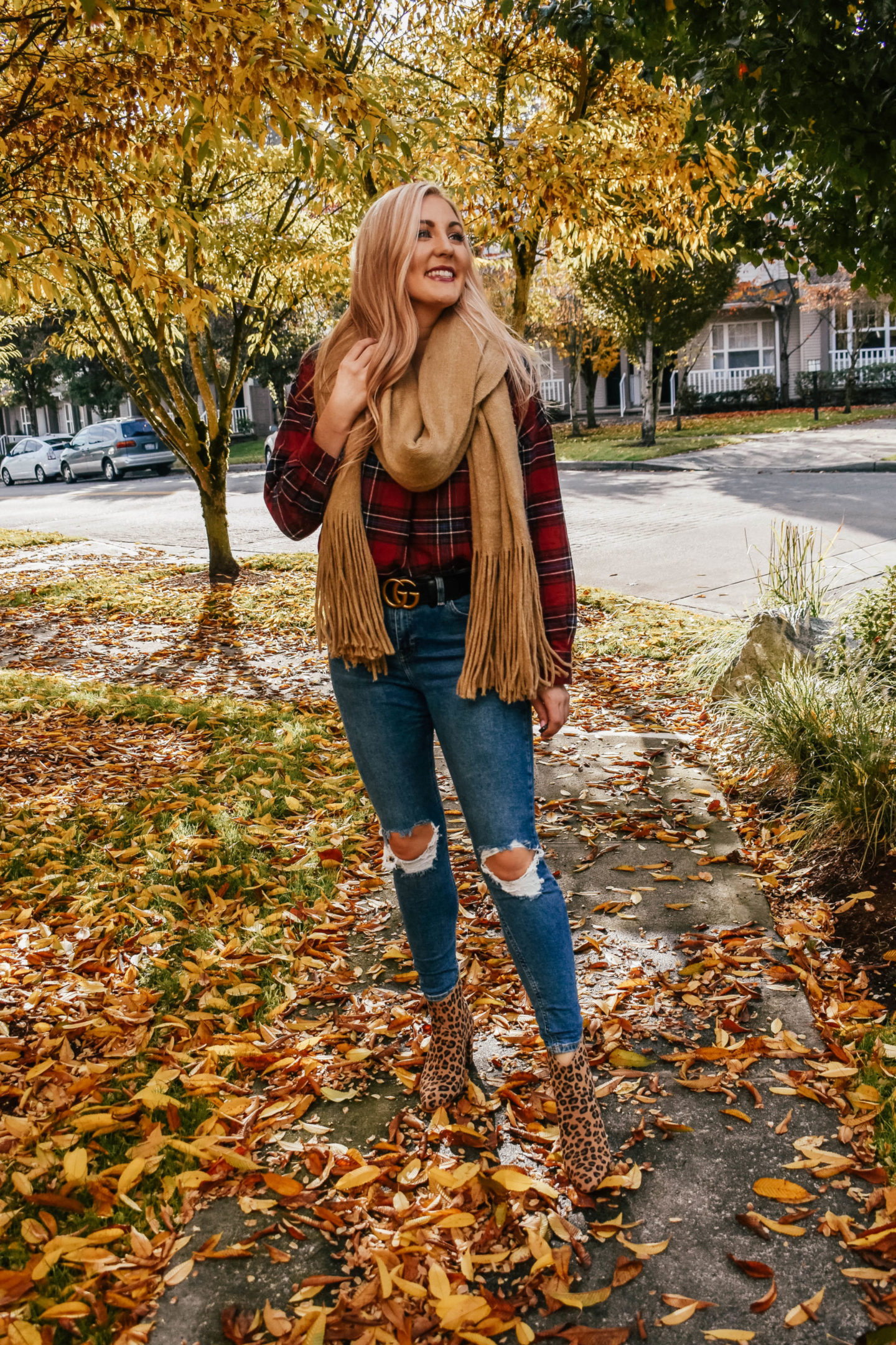 How to Mix Patterns: Leopard Print & Plaid