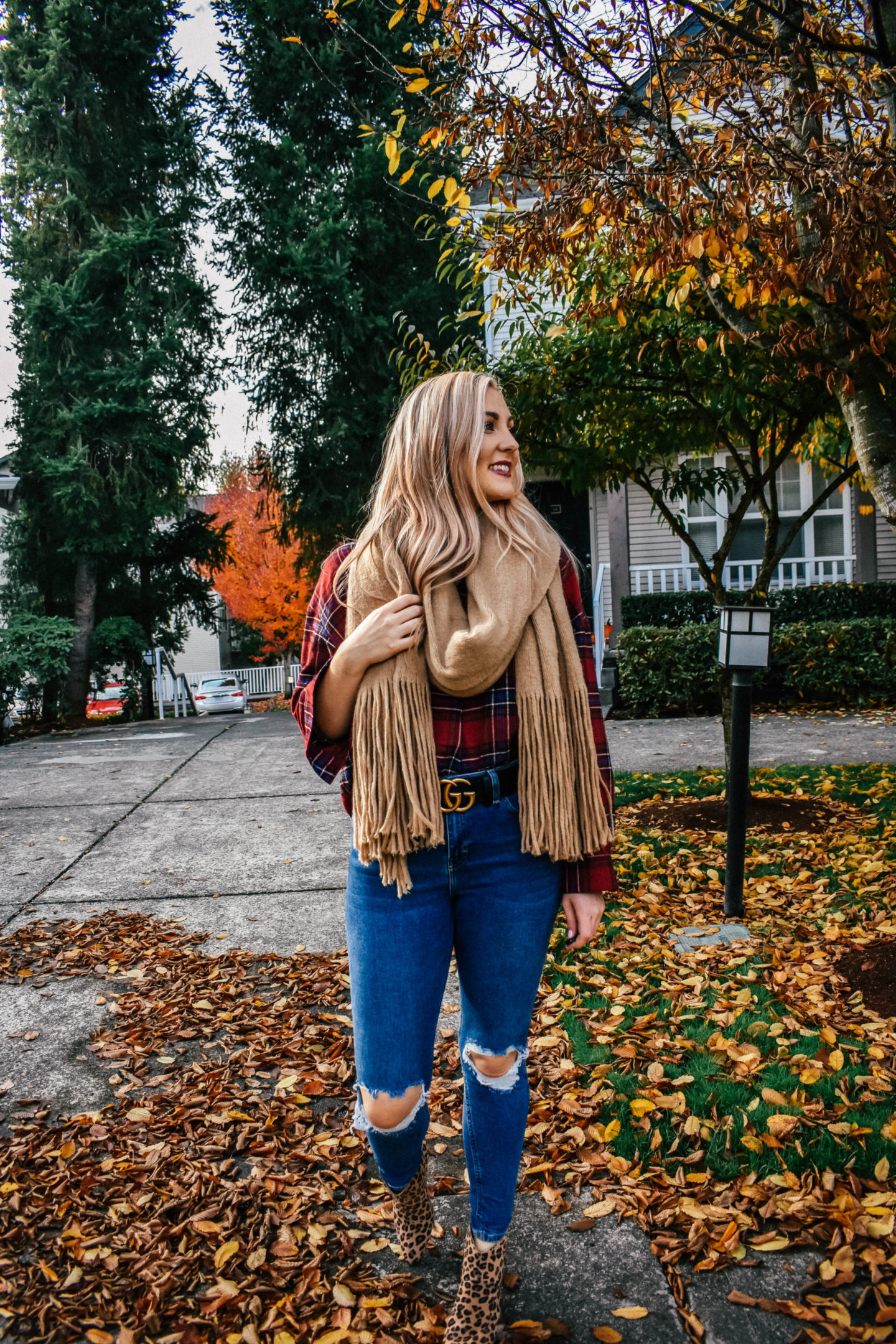 How to Mix Patterns: Leopard Print & Plaid