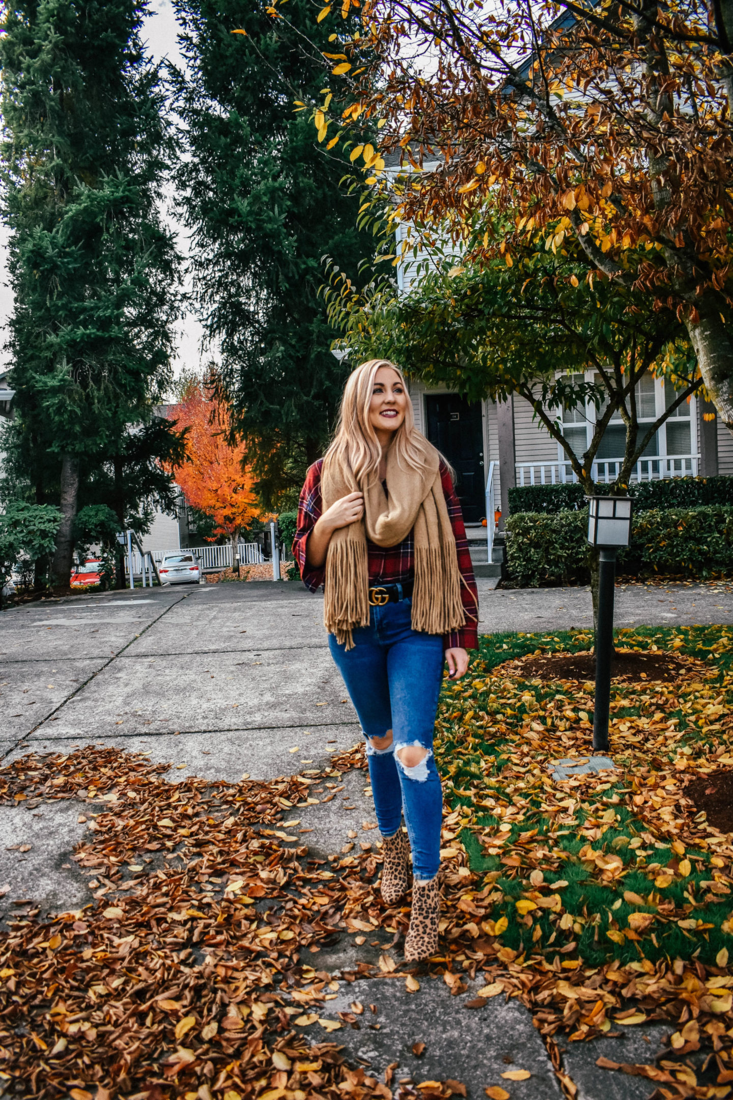 How to Mix Patterns: Leopard Print & Plaid
