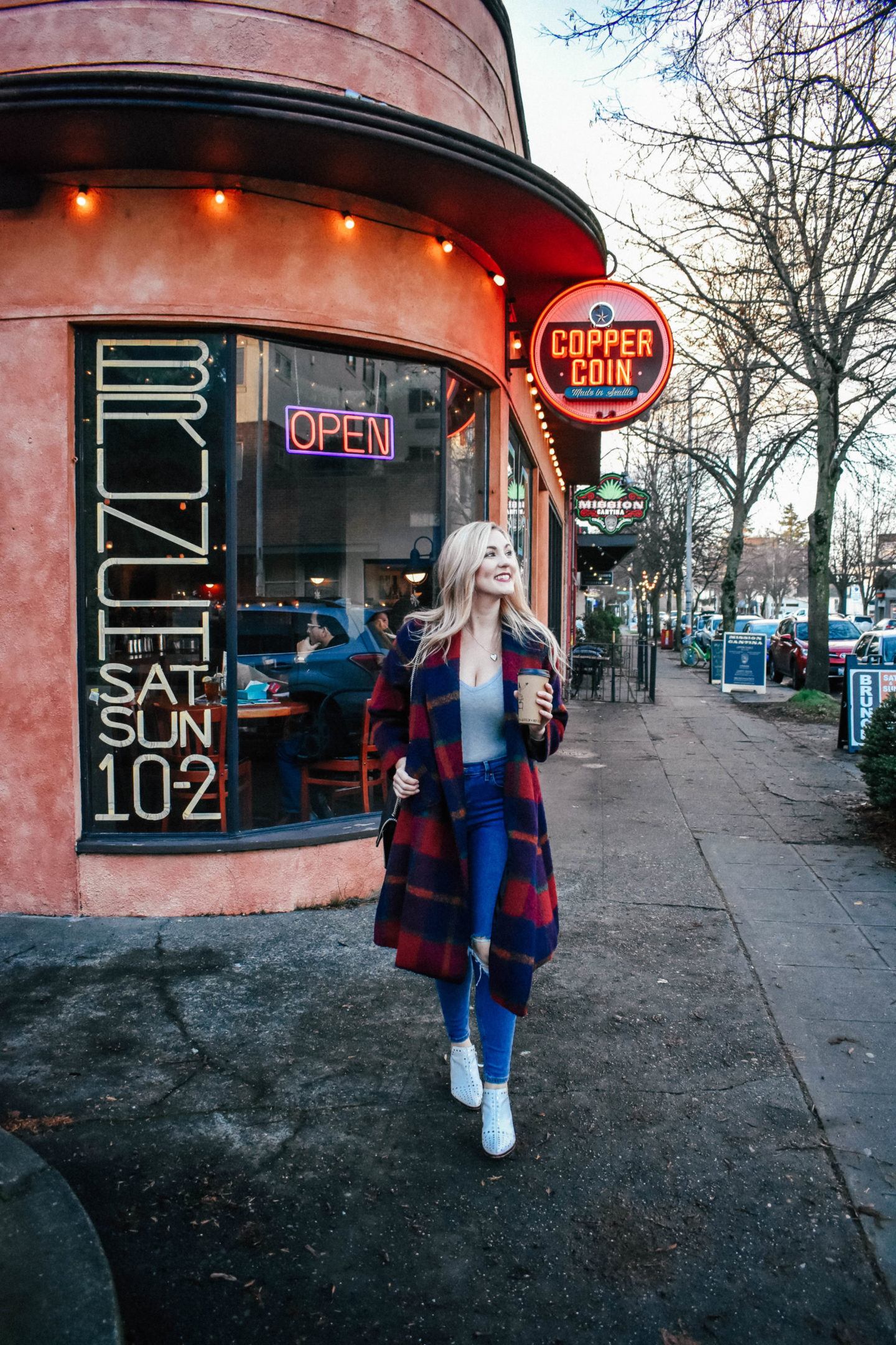 Oversized Plaid Coat!