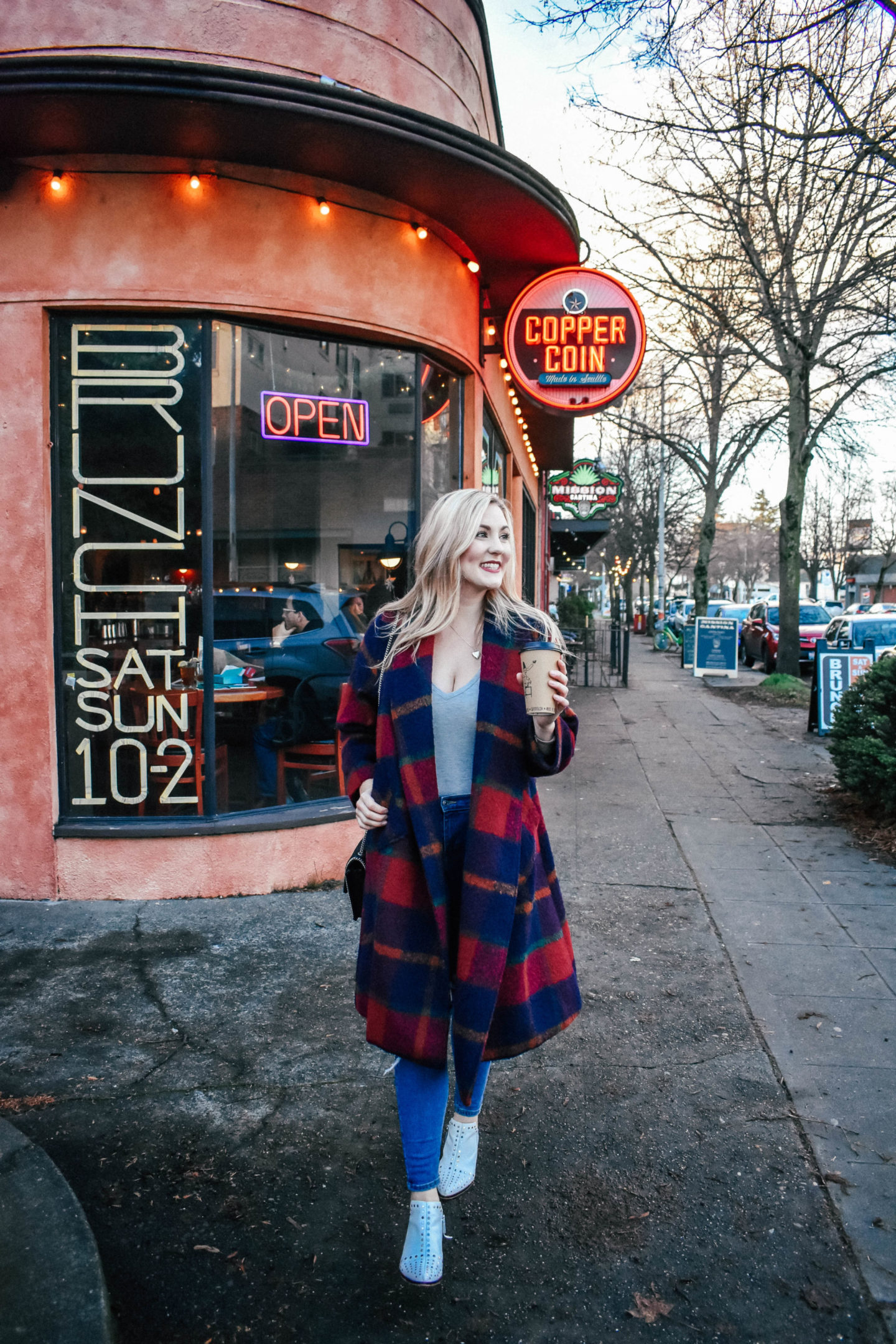 Oversized Plaid Coat!