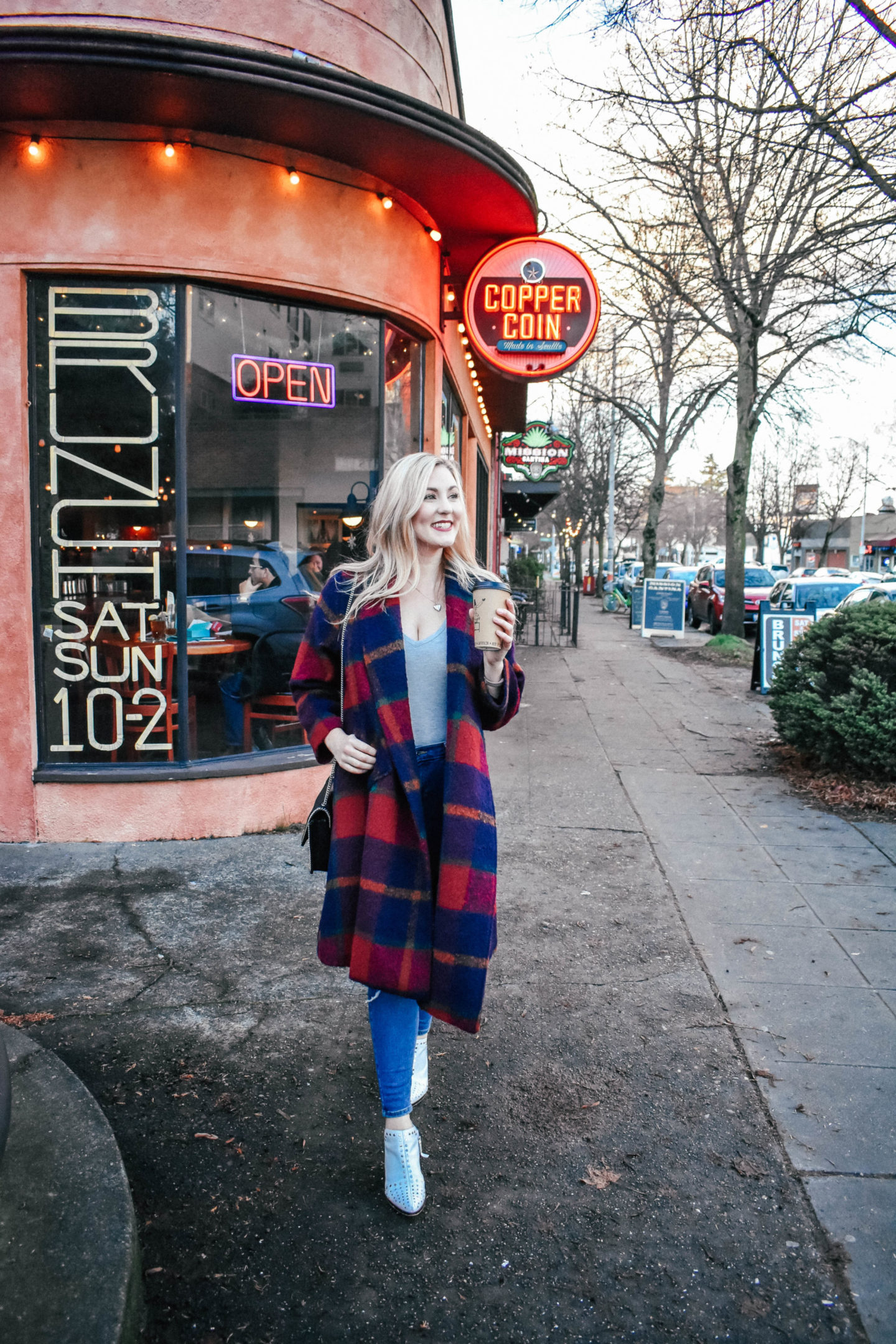 Oversized Plaid Coat!