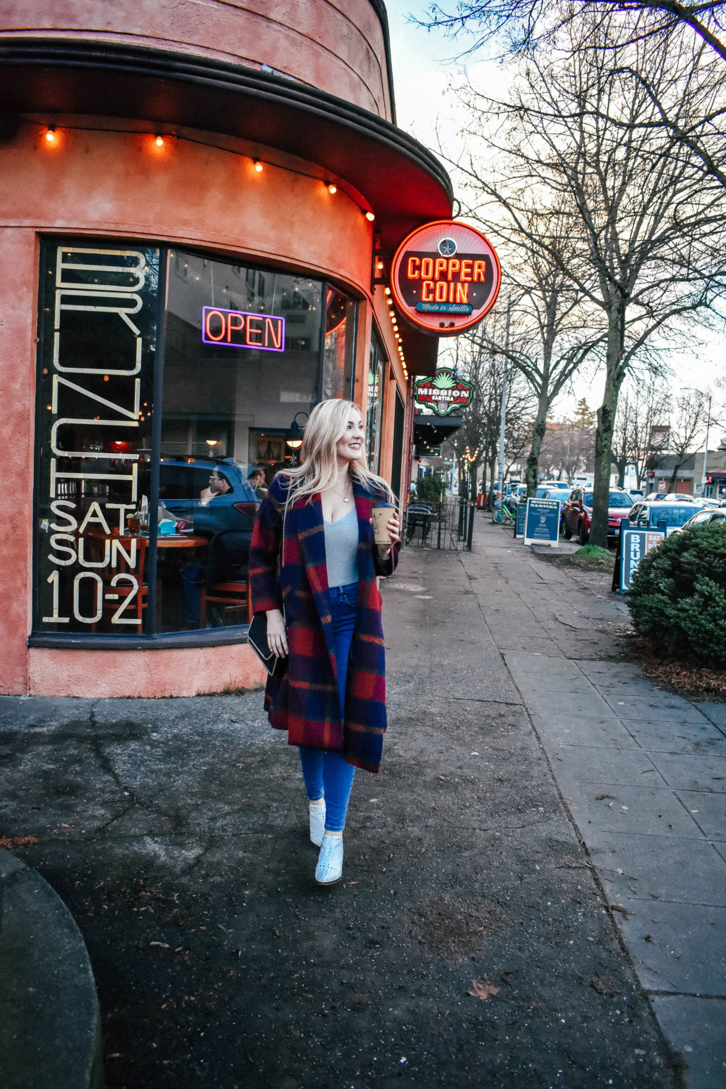 Oversized Plaid Coat!