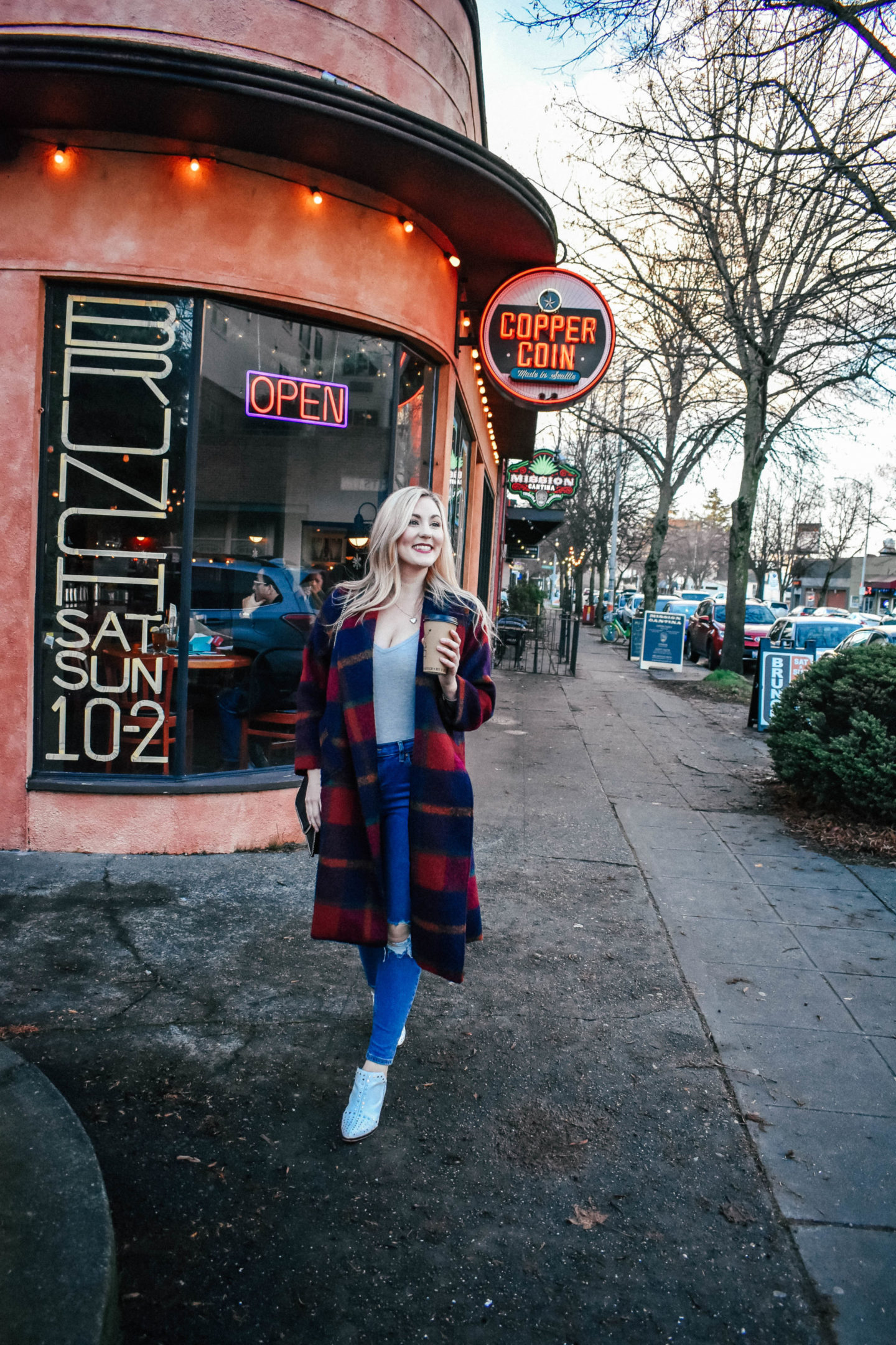 Oversized Plaid Coat Amy Bjorneby