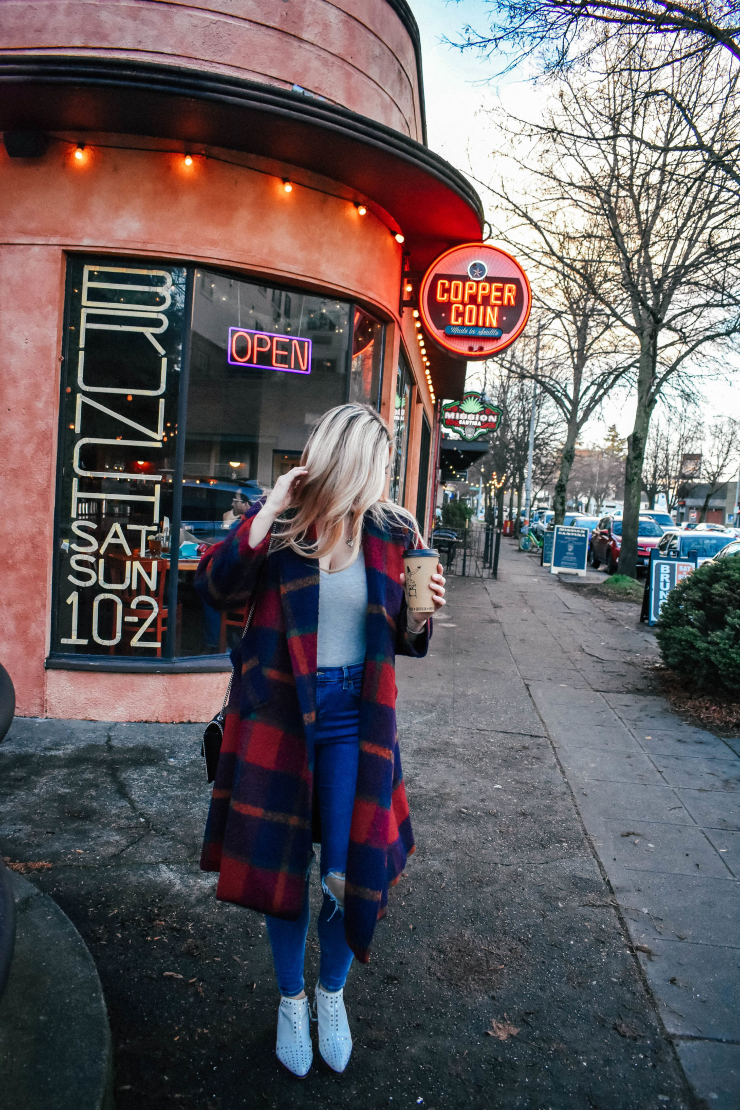 Oversized Plaid Coat!