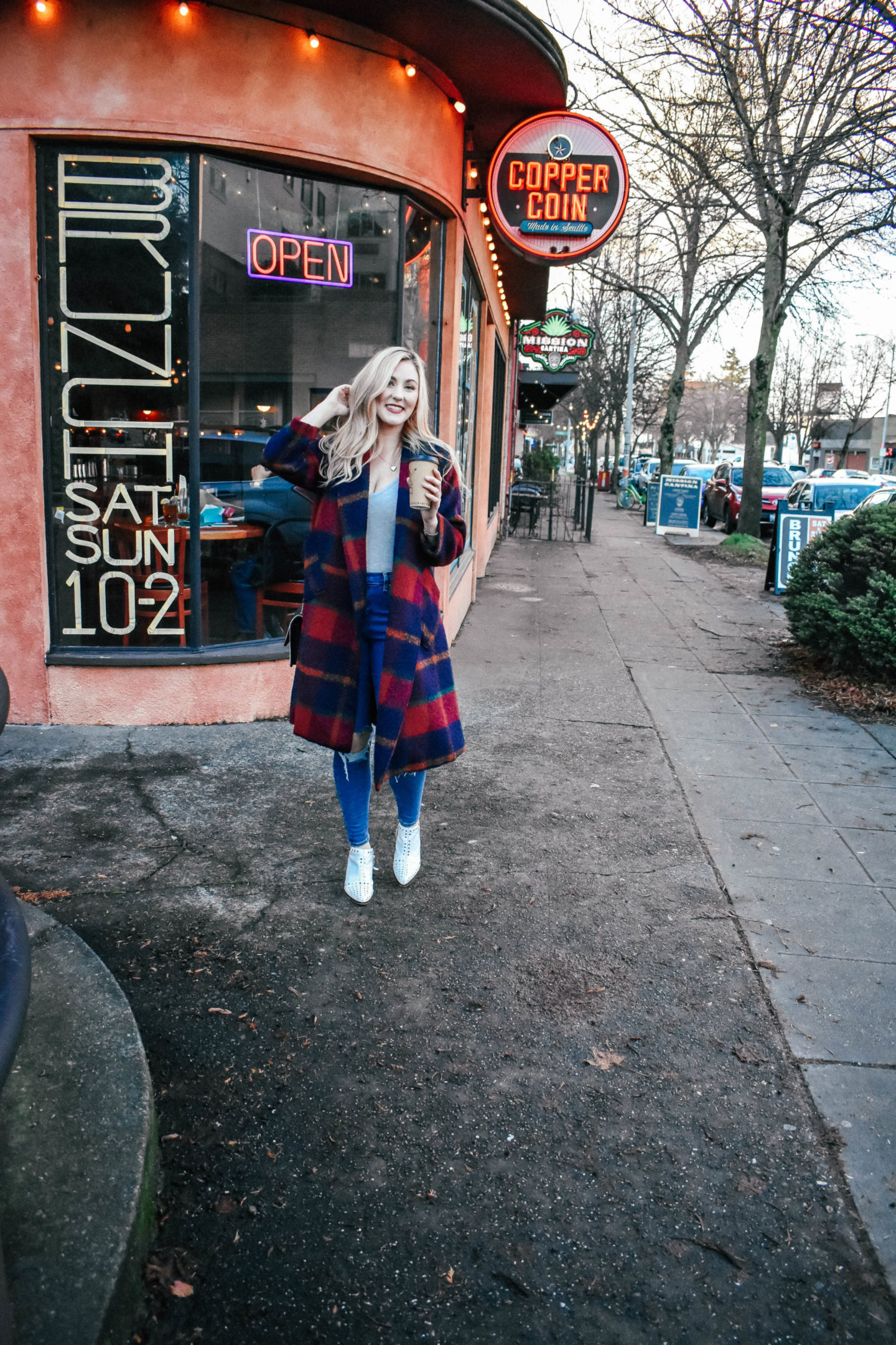 Oversized Plaid Coat! - Amy Bjorneby