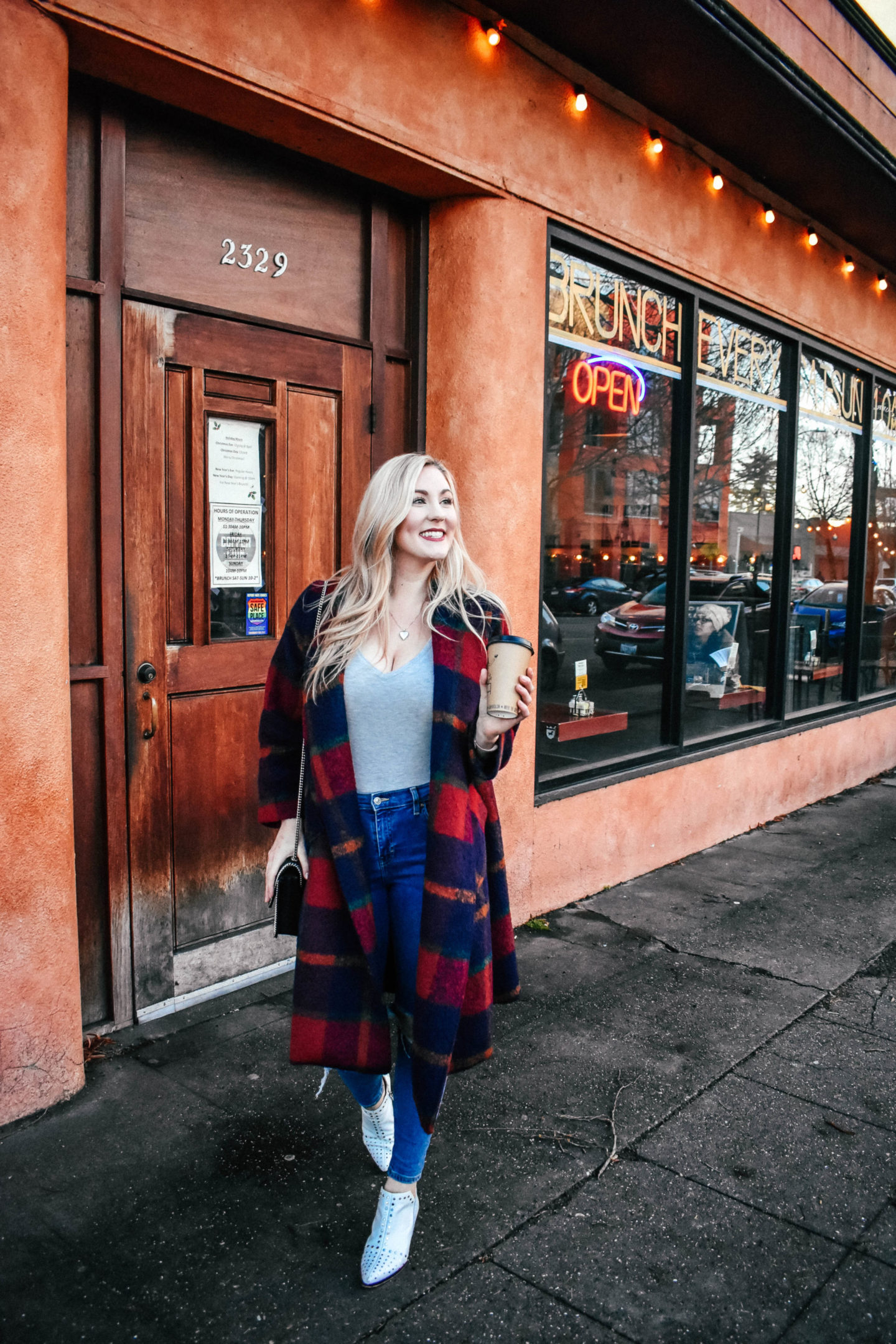 Oversized Plaid Coat!