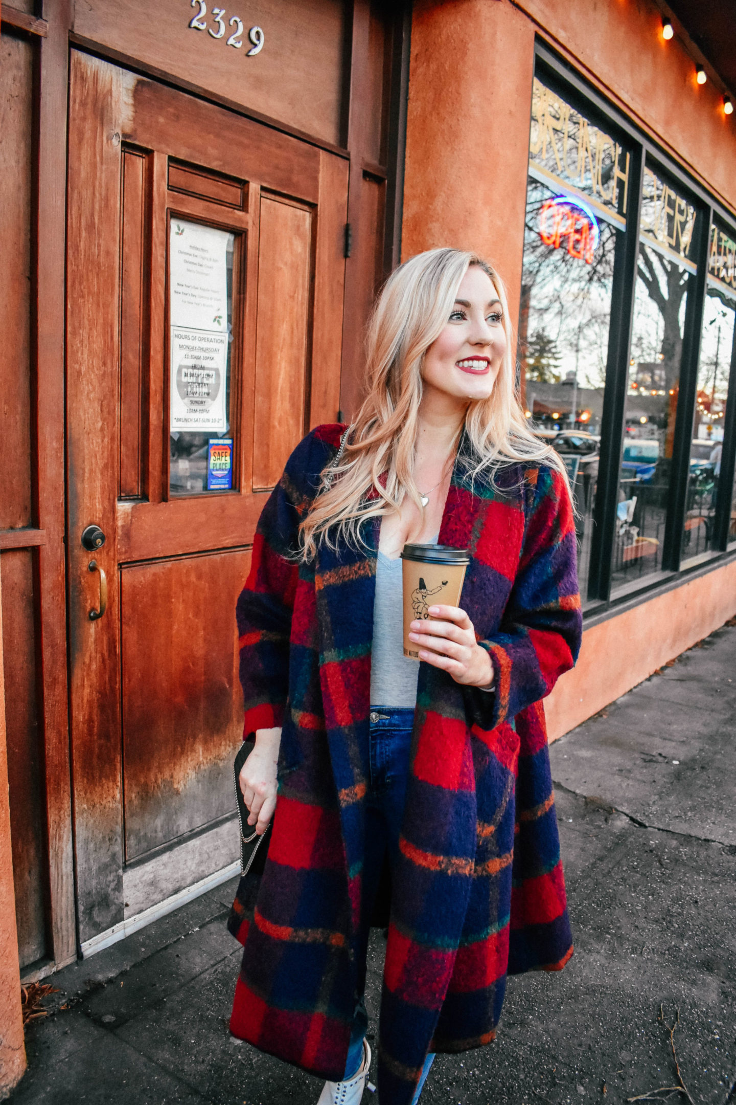 Oversized Plaid Coat!