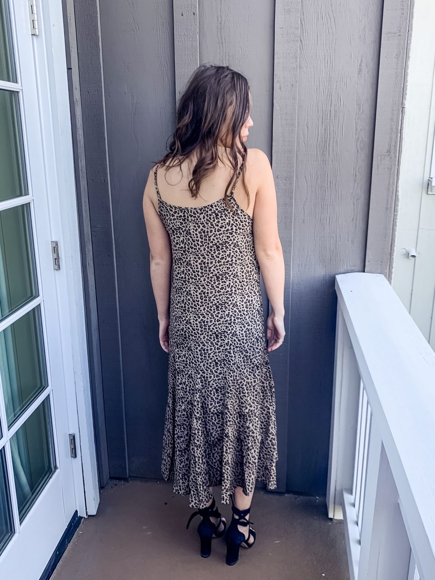 Fall Style - Leopard Print Midi Dress