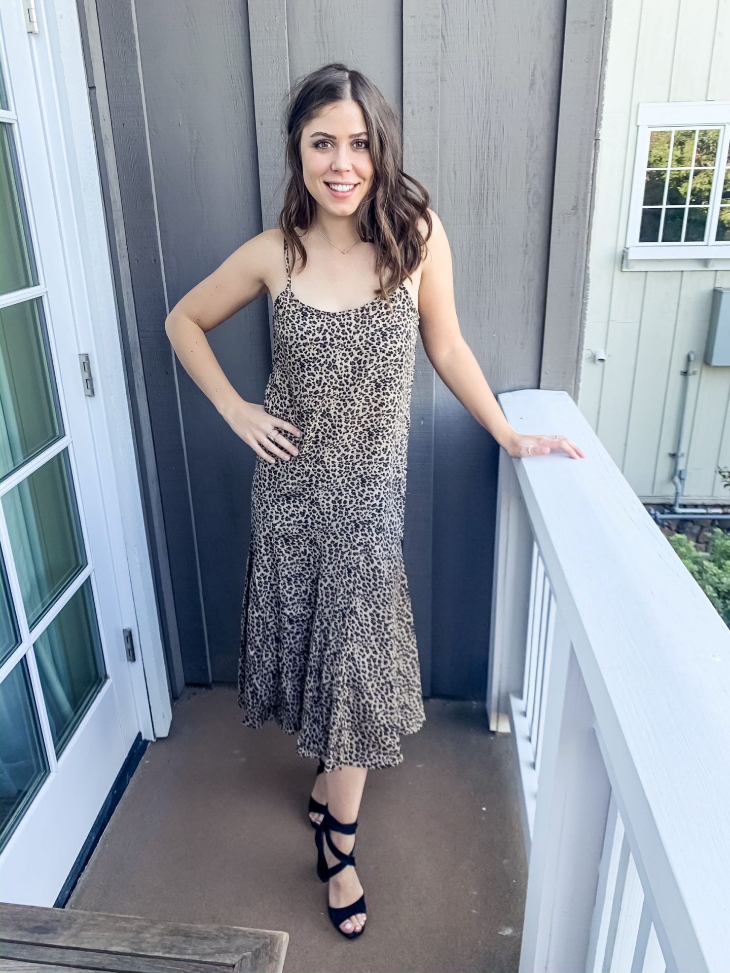 Fall Style - Leopard Print Midi Dress