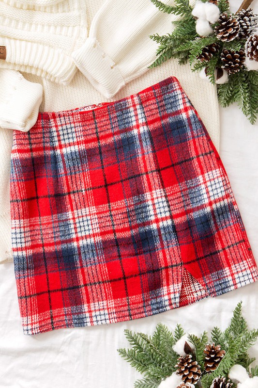 plaid mini skirts