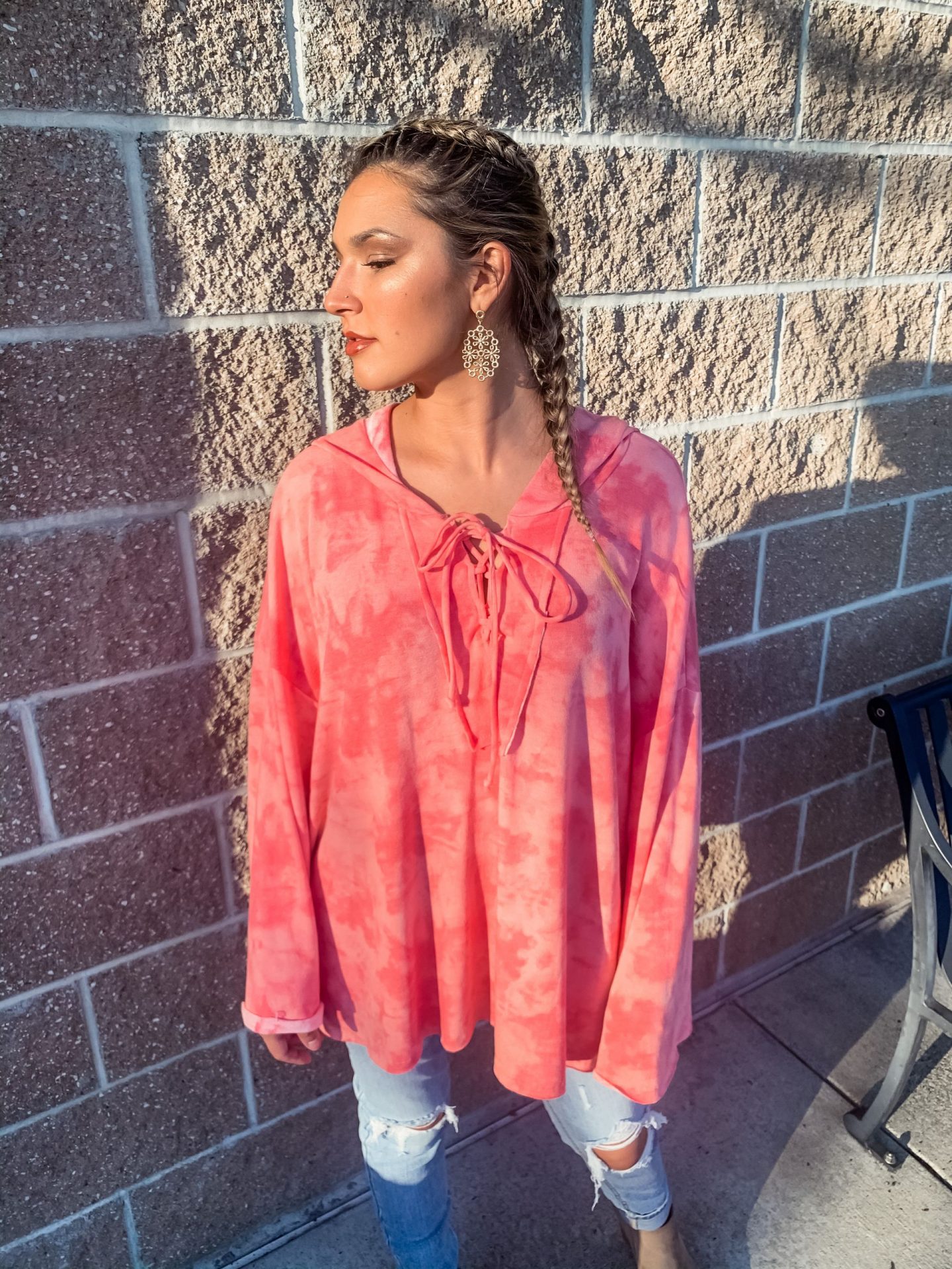 Tie dye pullover on sale