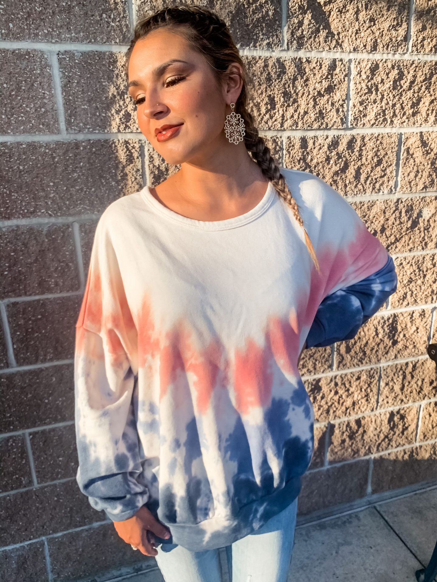 Tie dye pullover on sale